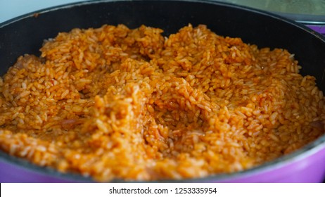 Nigerian Food: A Pot Of Delicious Jollof Rice 