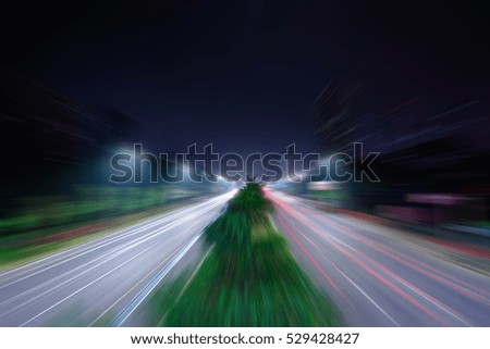 Similar – Image, Stock Photo line of speed Colour photo