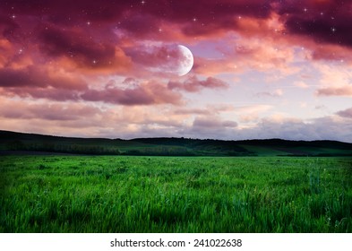 Night background. Elements of this image furnished by NASA.