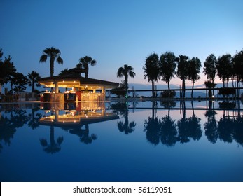 Night Bar On Summer Beach