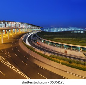 Night Of  Beijing Airport