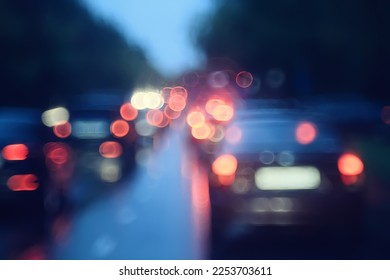 night blurry traffic jam background - Shutterstock ID 2253703611