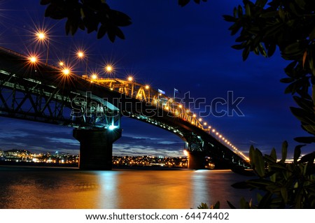 Night  Bridge of Auckland