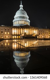 Night Capitol Hill In Washington DC 