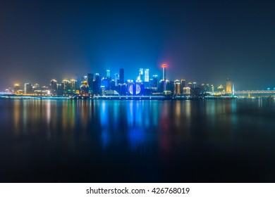 Night Chongqing Harbor