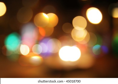 Night City Bokeh Background