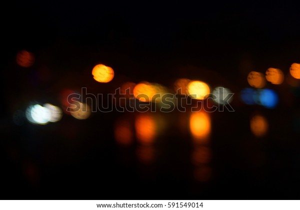 Night City Lights Blur Retro Toned Stock Photo 591549014 Shutterstock