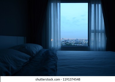 Night City On Room Modern Stock Photo 1191374563 | Shutterstock