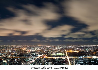 Night City View From The Baiyoke Hotel Observation Deck