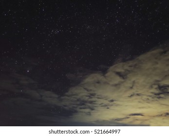 Night cloud background