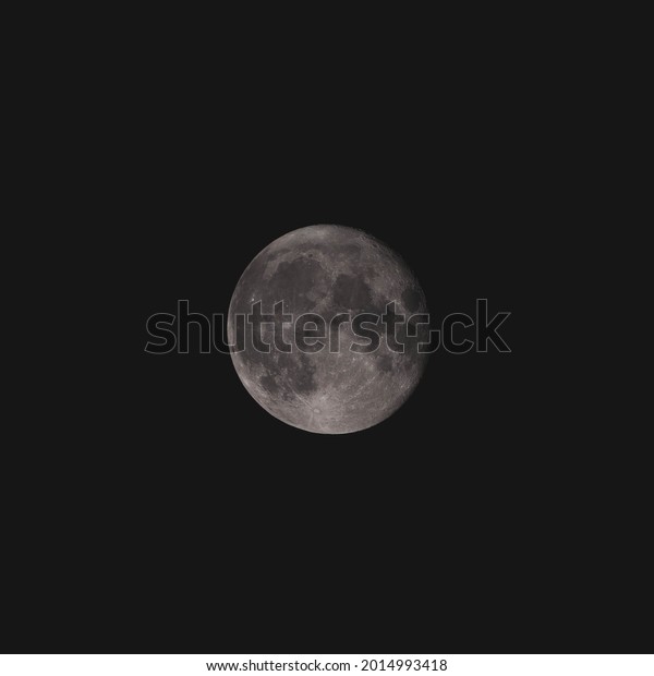 night with a clouded-over moon. \
Night\
with a hazy moon.The full moon seen from\
Japan.
