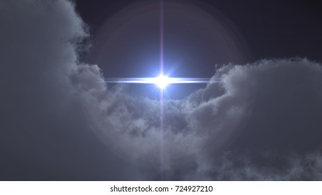 Night clouds fly - Shutterstock ID 724927210