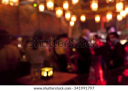 night club blurred