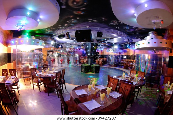 Night Club Interior Bar Tables Stock Photo Edit Now 39427237