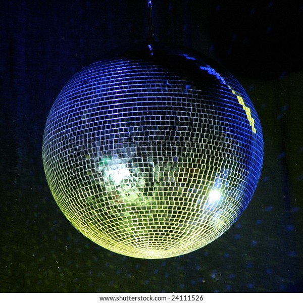 Night Club Lighting Yellow Mirrorball Over Stock Photo (Edit Now) 24111526