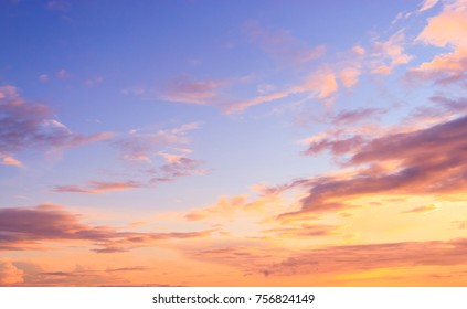 Pink Sunset Sky Royalty-Free Stock Photo