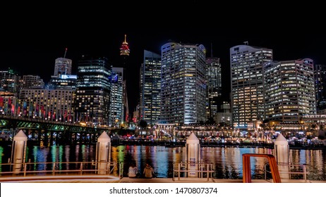 A night at the Darling Harbour in Sydney - Shutterstock ID 1470807374