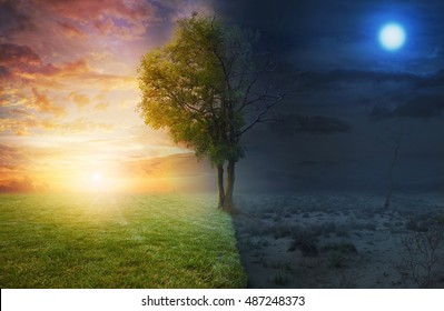 Landscape Day Night Images Stock Photos Vectors Shutterstock