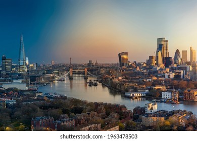 Night to day time lapse transition of the urban skyline of London, United Kingdom - Powered by Shutterstock