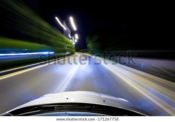 night drive blussed in\
motion