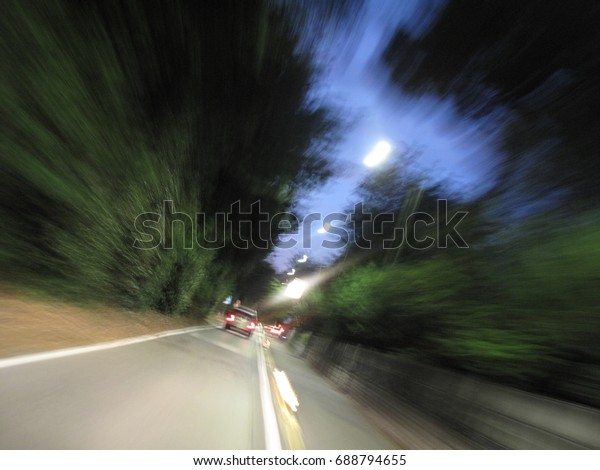Night driving vision\
