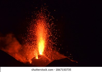 Night excursion to Sciara del Fuoco 'island of Stromboli activity of the Stromboli volcano