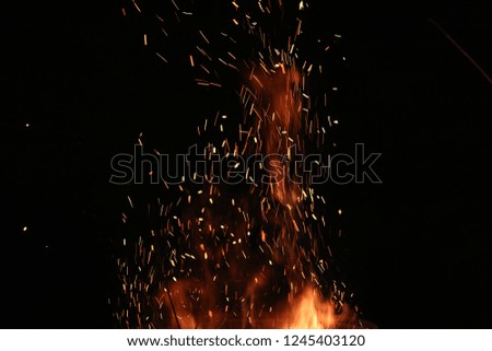 Similar – Feuer Werk II Nachthimmel