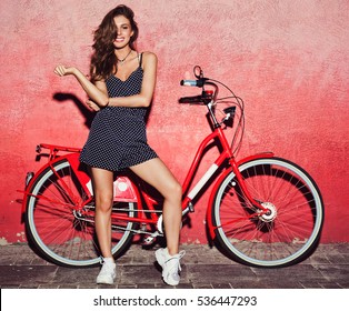 girl on bicycle