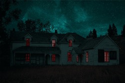 Night Horror House Desktop Full Hd Wallpaper