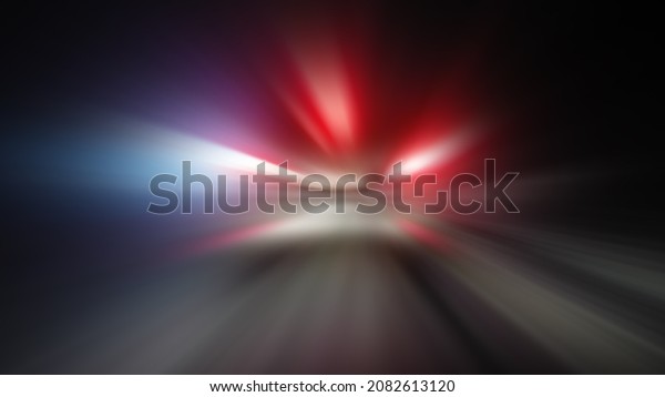 night hot\
pursuit road police car background. rush transportation. fast move\
blurred trail street police light\
chase