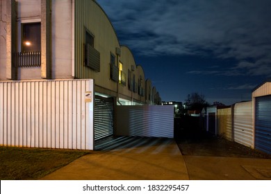 Night Image Of A Block Of Apartments In The Western Suburbs Of Melbourne, Australia.