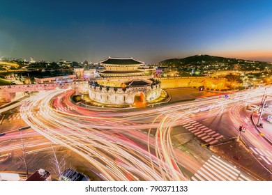 The Night Janganmun Gate,suwon ,Korea Traditional Landmark Suwon Castle