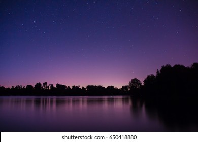 Night Lake Stars 02
