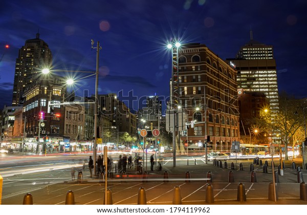 Night\
life style street scene from Sidney, Australia\
2019
