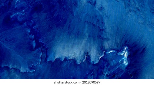   Night Lights,  Abstract Photography Of The Deserts Of Africa From The Air. Aerial View Of Desert Landscapes, Genre: Abstract Naturalism, From The Abstract To The Figurative, 