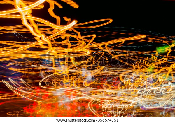 Night lights at highway.\
Abstract