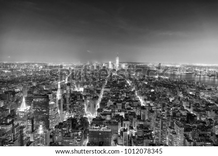 Similar – Image, Stock Photo View from Empire to Times Square