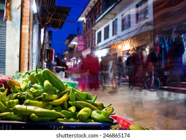 Night Market  In Kathmandu Nepal