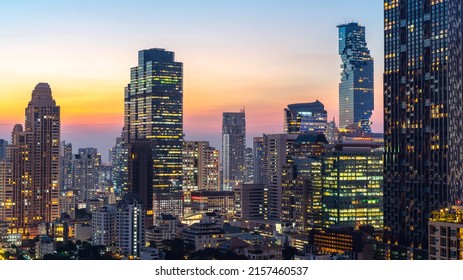 Night of the Metropolitan Bangkok City downtown cityscape urban skyline tower Thailand  - Cityscape Bangkok city Thailand - Powered by Shutterstock