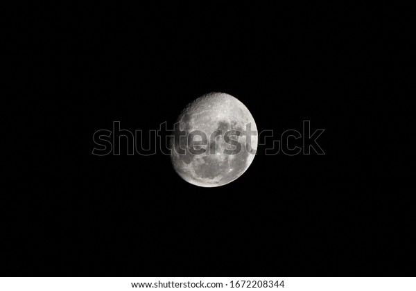 night moon and black\
background