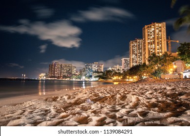 Night On Waikiki Beach