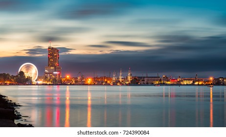 Night Panorama Of Gdynia City