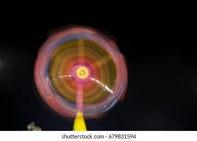 Night Rides At The Sheboygan County Fair In Plymouth, WI.