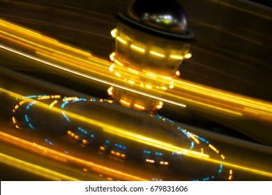 Night Rides At The Sheboygan County Fair In Plymouth, WI.