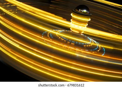 Night Rides At The Sheboygan County Fair In Plymouth, WI.