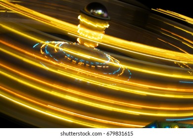 Night Rides At The Sheboygan County Fair In Plymouth, WI.