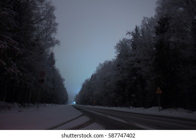 night road