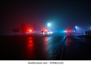 Night Road Rain Wet Asphalt Traffic Stock Photo 1950811225 | Shutterstock