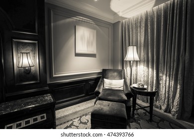 Night Scene Hotel Room Nightstand Lamp Stock Photo 474393766 | Shutterstock