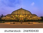 night scene of Lalbagh park in Bangalore City, India